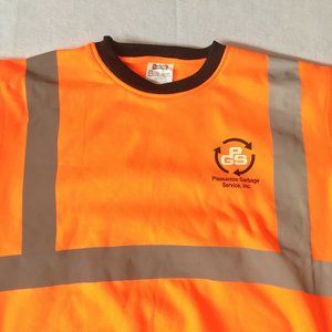 #78 Occunomix PGS Reflective Tape Orange High Visibility Men's Men's Jacket Sz L